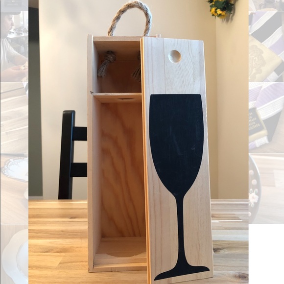 Other - Wooden Wine Bottle Holder / Great for gift giving